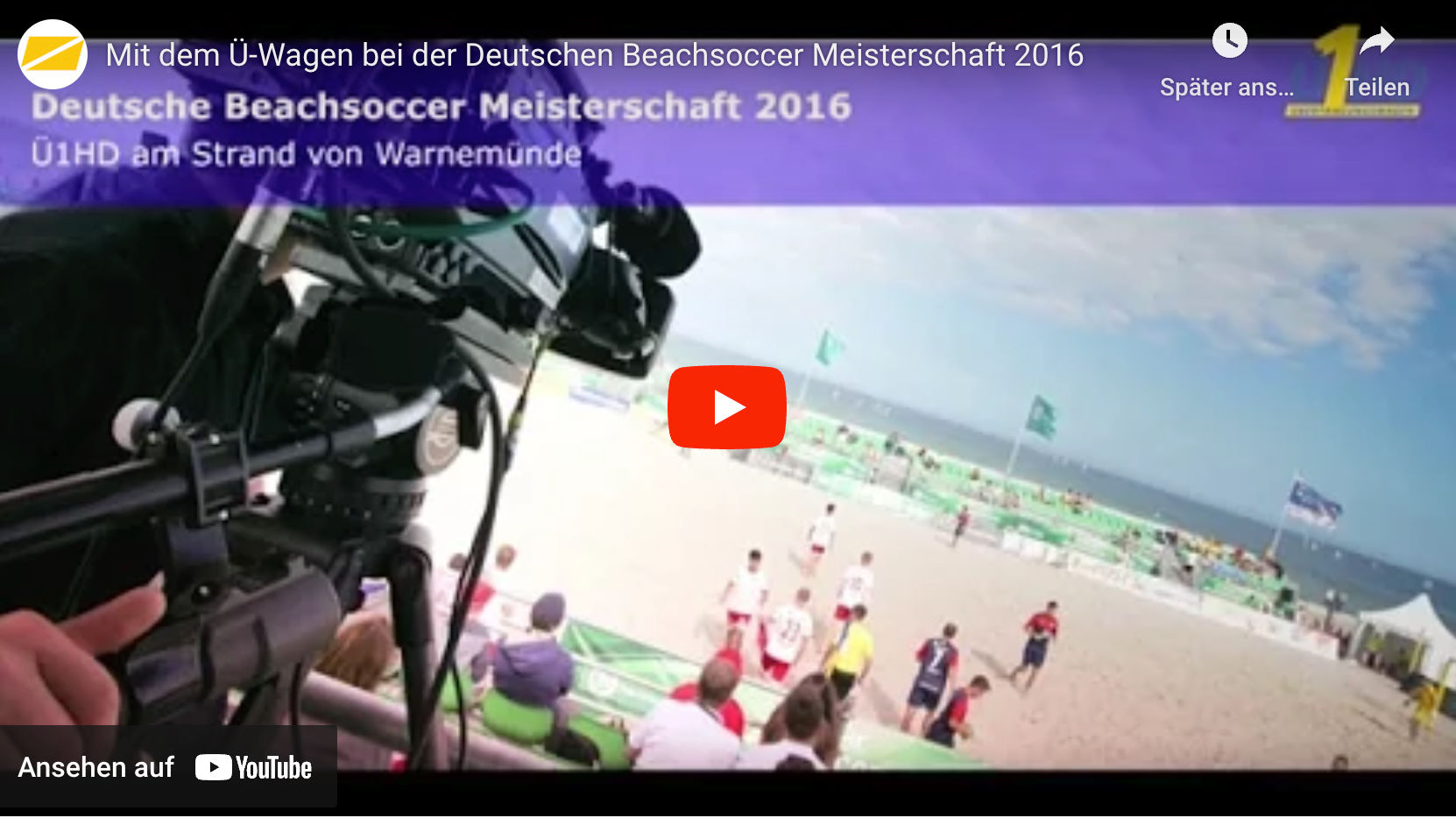 Liveübertragung Deutsche Beach Soccer Meisterschaft